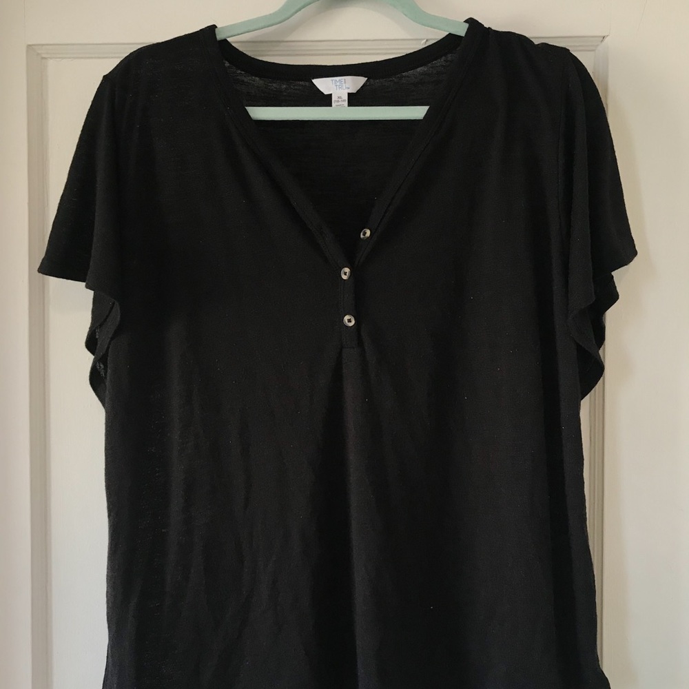 Black time and true shirt